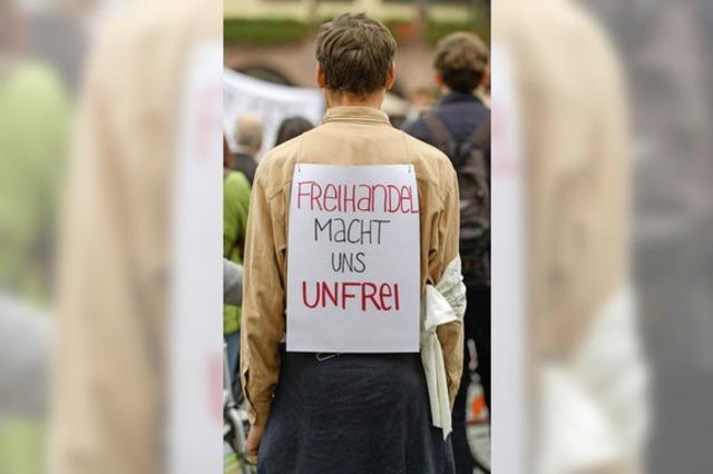 Proteste gegen mehr Freihandel