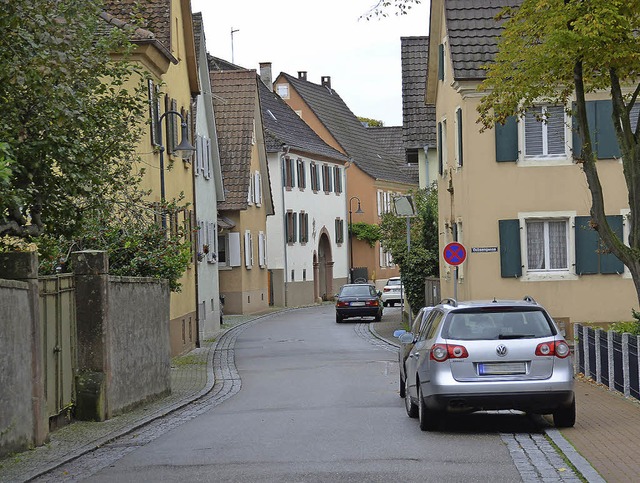 Ein Halteverbot nutzt in der  Ellengurt in Auggen  wenig.  | Foto: sigrid umiger