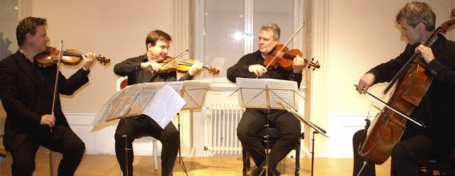 Das Vogler Quartett lste auf Schloss ...d Dvork wahre Begeisterungsstrme aus  | Foto: Karin Stckl-Steinebrunner
