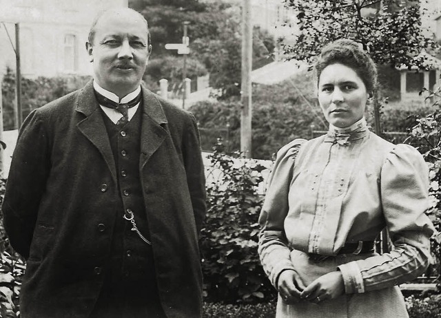 Oskar Spiegelhalder mit Ehefrau  | Foto: Privat
