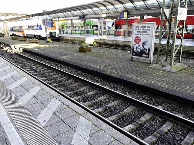 Auch Freiburg bekommt den Bahnstreik zu spren.  | Foto: Ingo Schneider