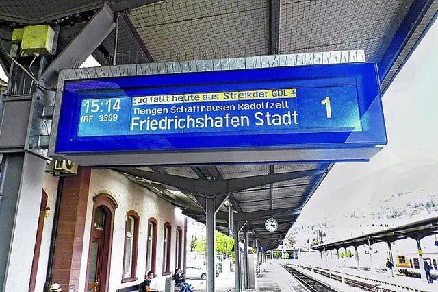 Streik der Lokfhrer lhmt die Hochrheinbahn