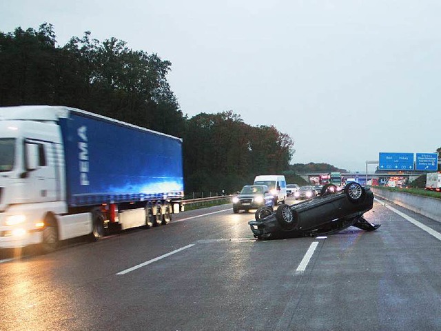 berschlag auf der A5 bei Offenburg  | Foto: polizei