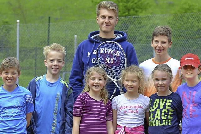 Der Nachwuchs bereitet den Tennisspielern viel Freude