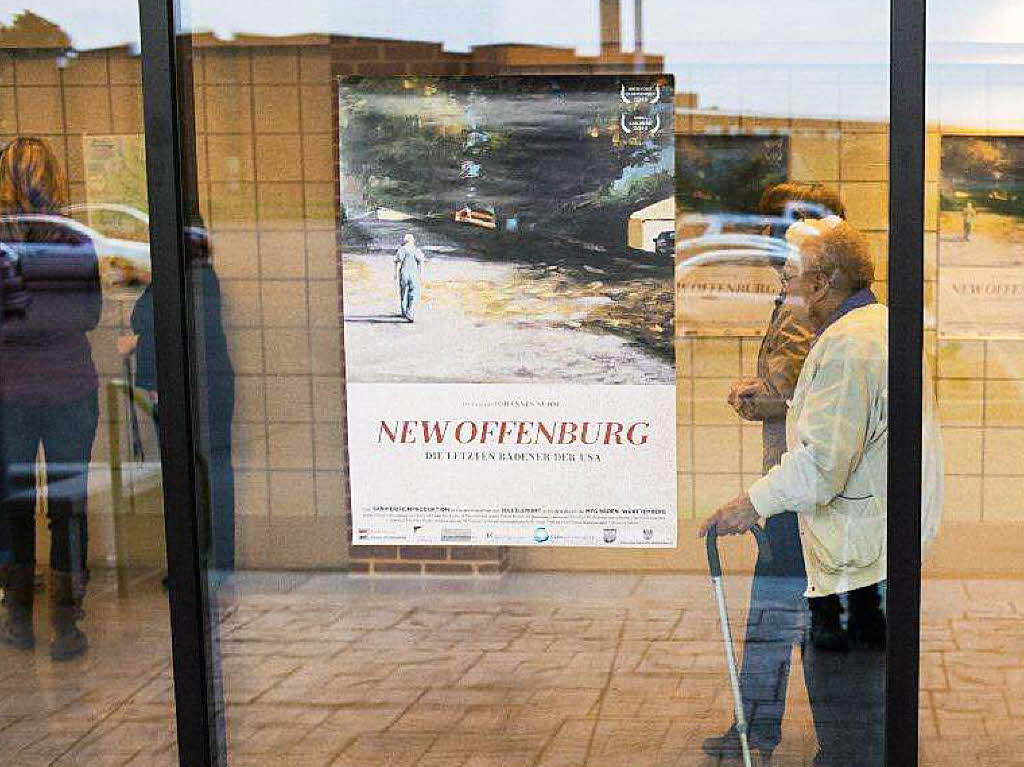 Das Filmplakat des Offenburger Malers Martin Sander kndigt die US-Premiere an.