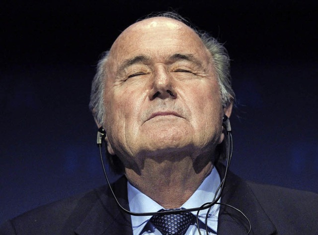 Ooohhhhmmm: Fifa-Chef Blatter kann dur...  sollen  wird verffentlicht werden.   | Foto: dpa