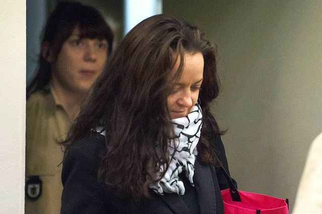 Die Angeklagte Beate Zschpe bei ihrem Prozess.  | Foto: dpa