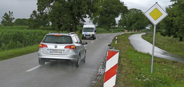 Die Kreisstrae  zwischen Forchheim und Wyhl soll verbreitert werden.  | Foto: Archivfoto: Martin Wendel