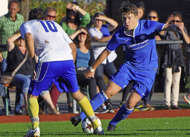 Der agile Stefan Ketterer war aufflli...imspiel gegen  SpVgg F.A.L. kein Tor.   | Foto: BernD sEger