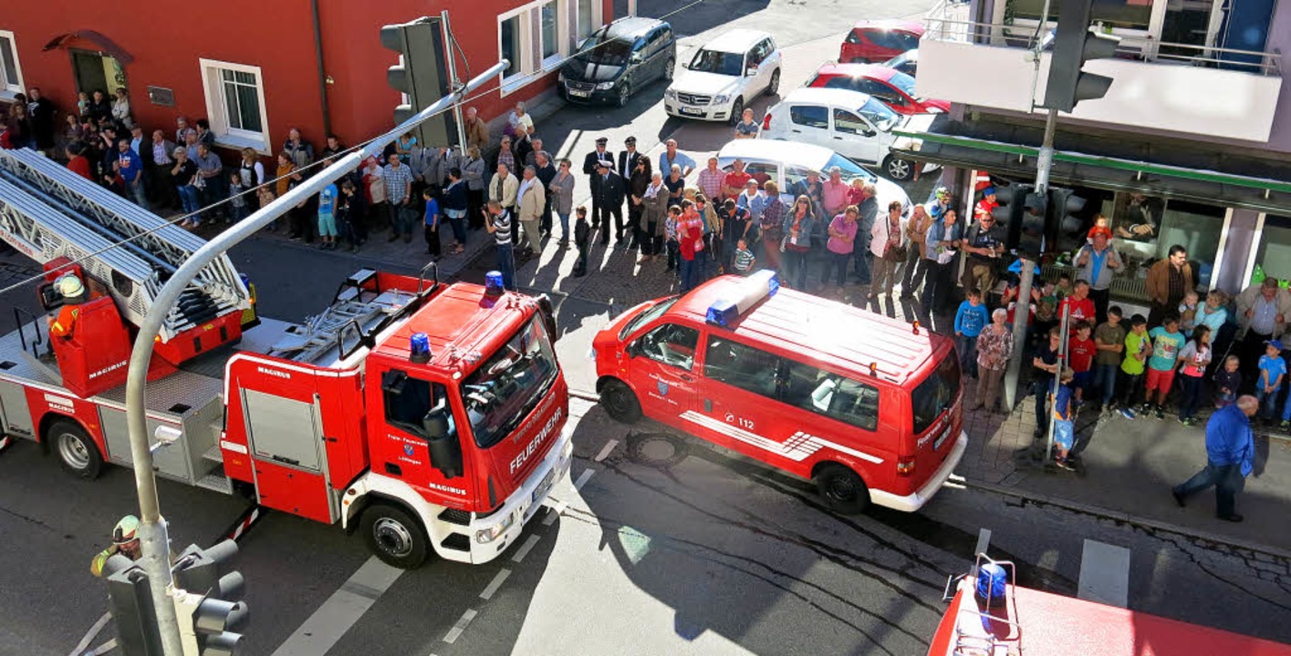 Viele Zuschauer waren zur groß angeleg...obe der Bonndorfer Feuerwehr gekommen.  | Foto: Erhard Morath