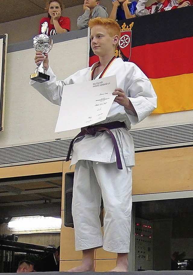 Marius Werz vom Karate-Dojo Breisach  | Foto: privat