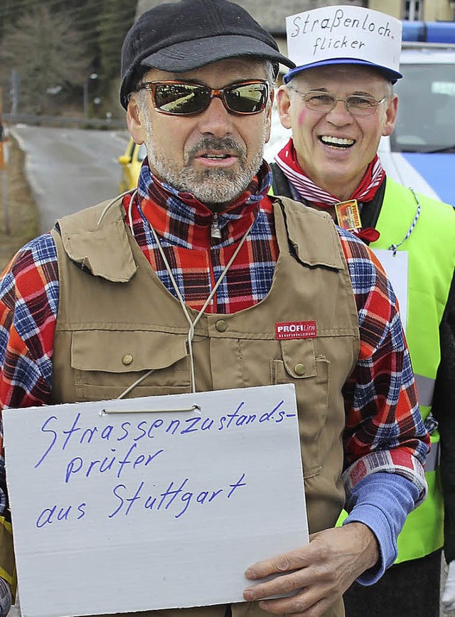 Die Eisenbacher Narren blicken nach Stuttgart.   | Foto: Gert brichta