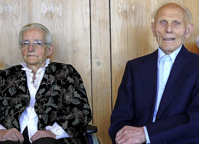 <Text>Margarete und Fritz Mahler aus U...nd seit 70 Jahren verheiratet.</Text>   | Foto: Ute Aschendorf