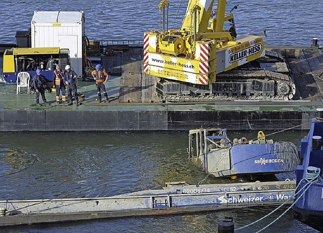 Der Kran der &#8222;Merlin&#8220; tauchte beim Drehen als erstes auf.   | Foto: dpa