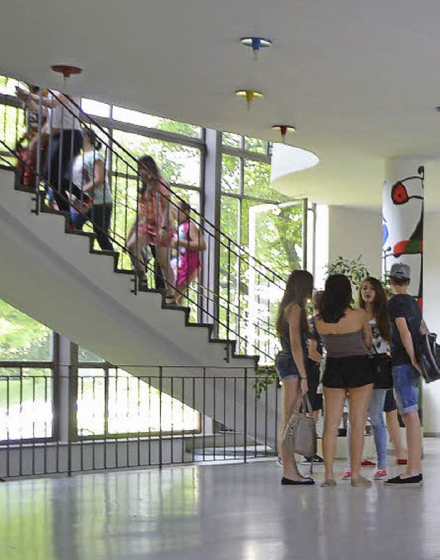 Die Treppen in der Realschule sind fr...knnen, ein unberwindliches Problem.   | Foto: Archiv: Peter Gerigk