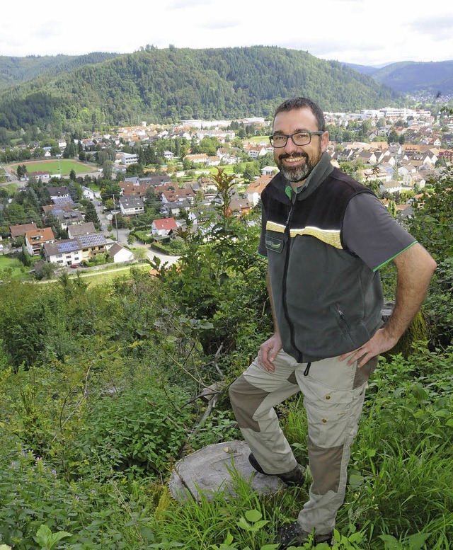 Maulburgs Frster Sven-Hendrik Wnsch ist zufrieden mit dem Waldjahr 2014.   | Foto: Bergmann