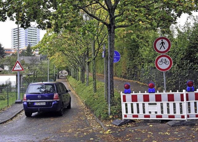 Das kann eng werden: Statt des bisheri... Anwohner Roger Johst bezweifelt das.   | Foto: Thomas Kunz