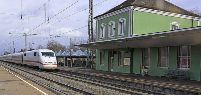 Der Mllheimer Bahnhof kann problemlos...n ihre Alternativplanung durchsetzen.   | Foto: Andrea Drescher