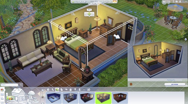 Simsspieler leben nach dem Motto:  Dan...essoires mit dem Cursor ins neue Haus.  | Foto: Screenshot