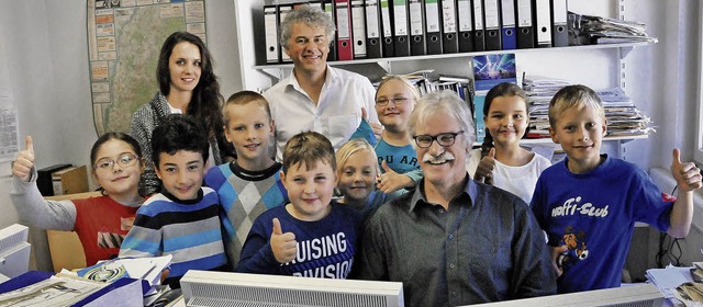 So engagiert macht Journalismus Spa  ...), Selina Herter und Arne Schwetlick.   | Foto: Helmut Seller