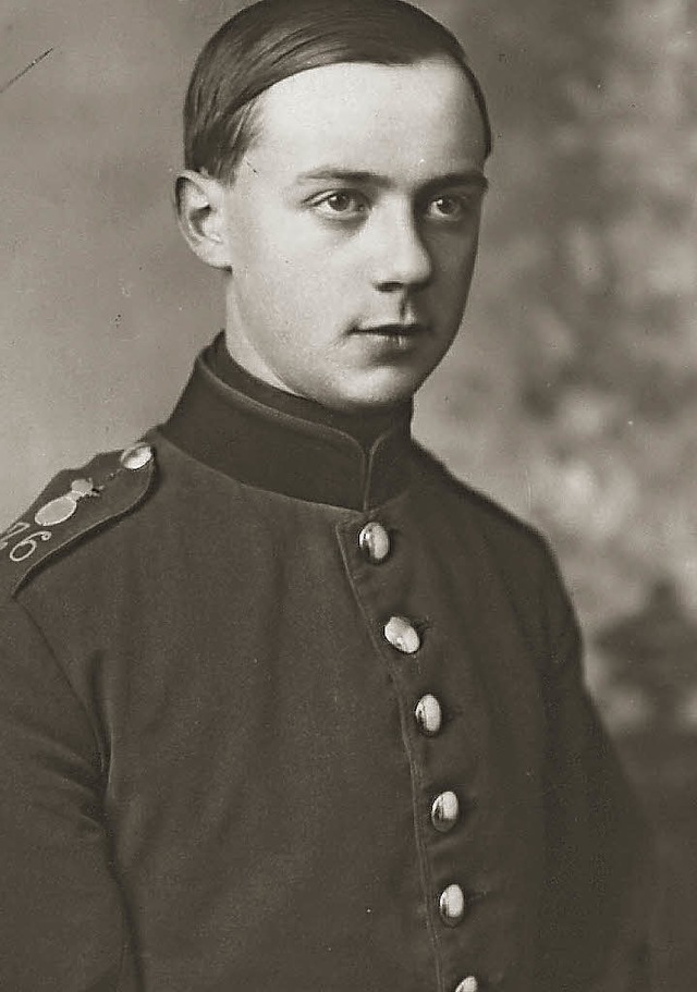 Otto Waibel als Rekrut in Freiburg im Jahr 1916.  | Foto: zvg