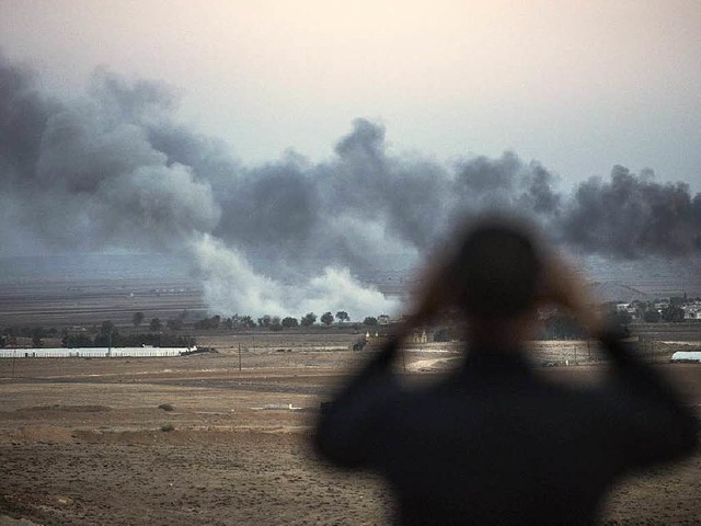 Der Kampf um Kobane geht weiter.  | Foto: AFP
