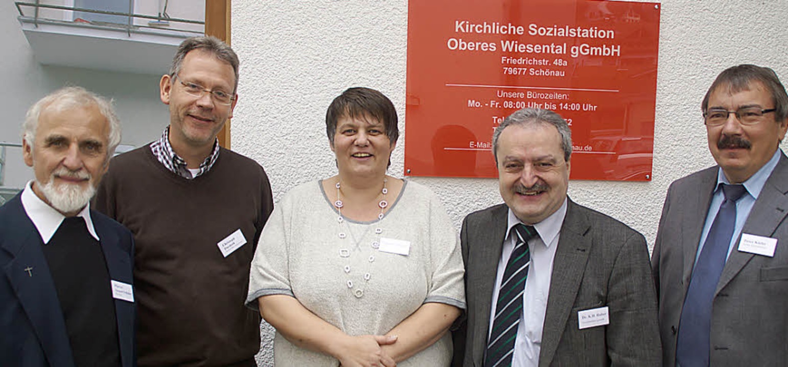 Die Verantwortlichen der Sozialstation...äftsführer) und Peter Kiefer (Leiter)   | Foto: Wehrle