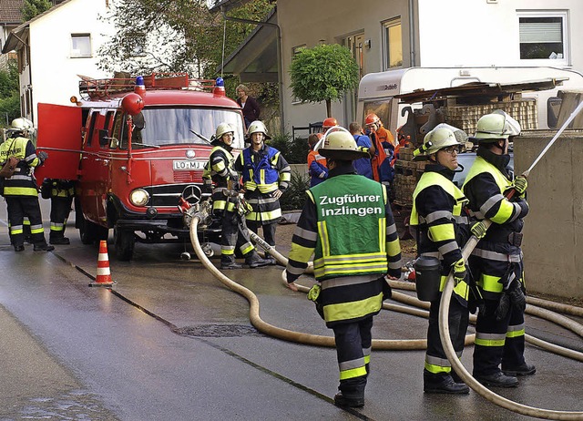 Wasser marsch! Bei der Abschlussbung ...transporter, der ersetzt werden soll    | Foto: Paul Schleer