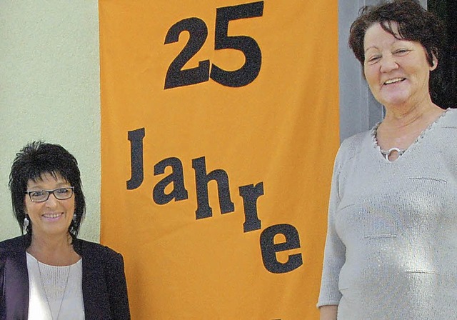 Irmgard Brombacher (rechts) und Silvia Dahlmann     | Foto: Frey