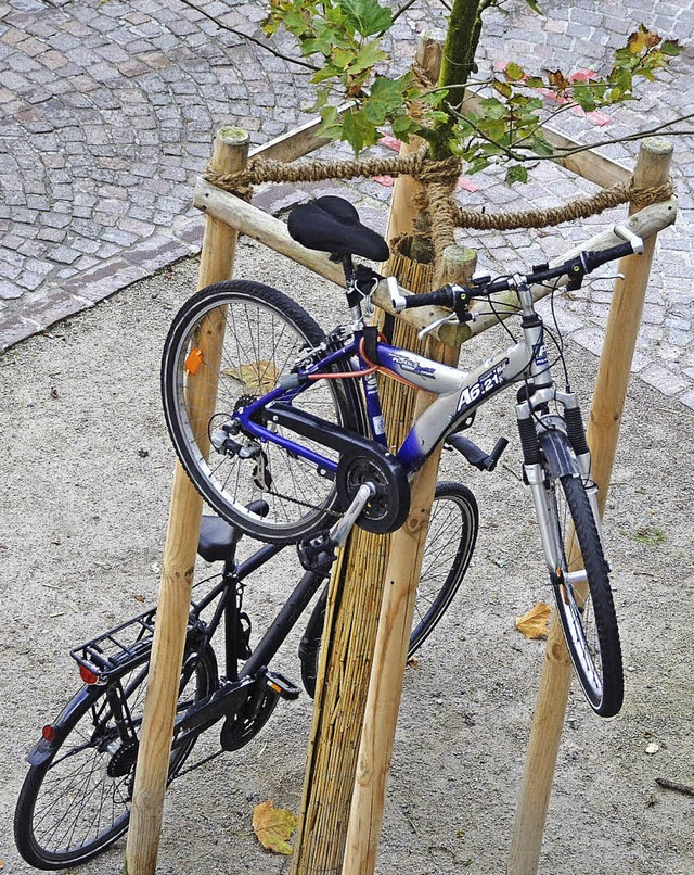 Fahrrad, aufgehngt.   | Foto: Sabine Ehrentreich