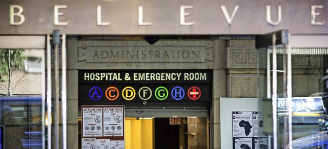 In diesem New Yorker Krankenhaus wird ...it Ebola-Symptomen unter Beobachtung.   | Foto: dpa