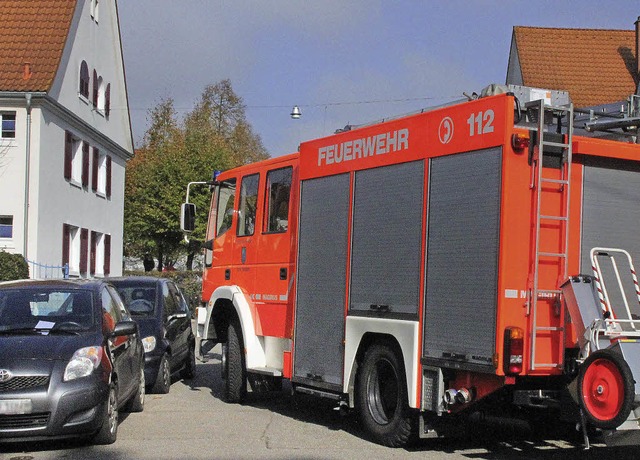 Ganz schn eng wird es manchmal, wenn die Feuerwehr um die Kurve fhrt.  | Foto: Utke