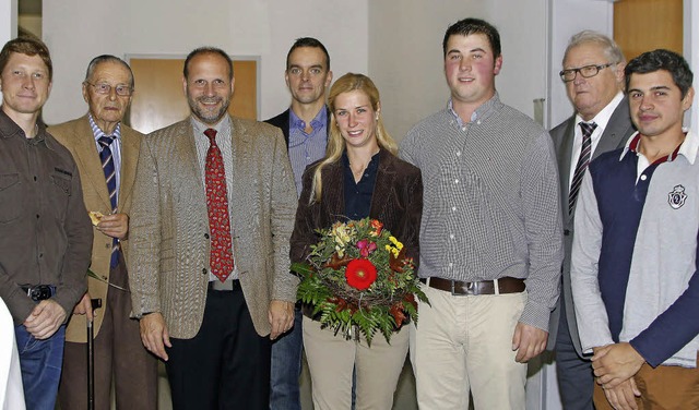 Weltmeisterlicher Empfang fr Philip F...Brucker, Richard Hs und Marco Frenk.   | Foto: heidi fssel