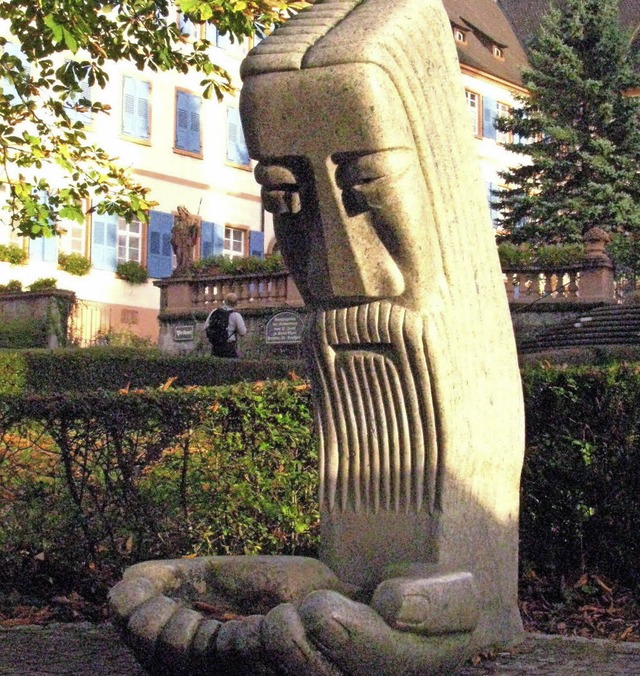 Vor drei Jahrzehnten schuf Professor F...ur des &#8222;Weinenden Jesus&#8220;.   | Foto: Manfred Lange