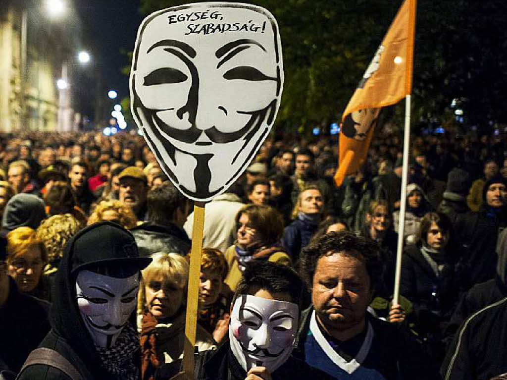 Die bisher massivsten Proteste gegen die Regierung Orban seit ihrem Amtsantritt 2010 hatte die Facebook-Gruppe „Hunderttausende gegen die Internet-Steuer“ auf die Beine gestellt.