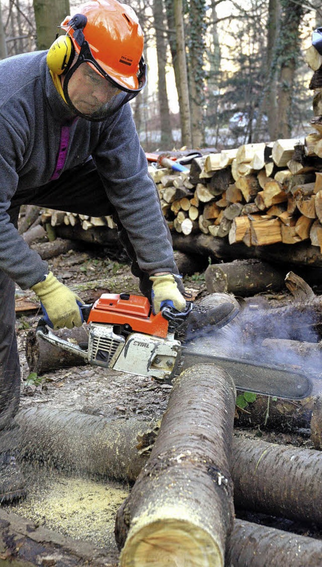 Wer Holz machen will, muss knftig den Schlagraum ersteigern.   | Foto: Sasse