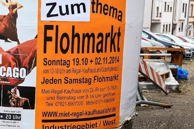 Ärger um Chrysanthema-Flohmarkt: Plakate mussten überklebt werden