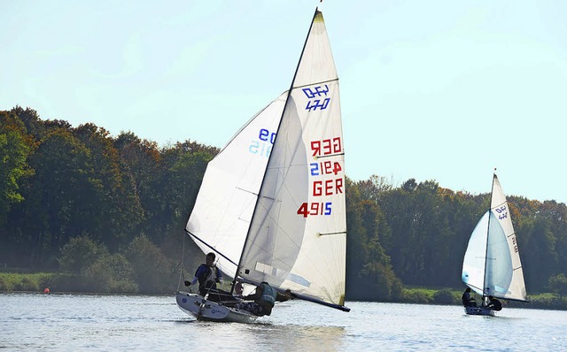 Sasbach. Hchst konzentriert  waren die Segler bei der Sache.  | Foto: Roland Vitt