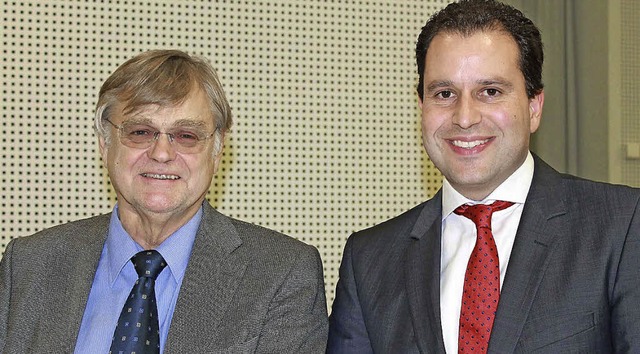 Andreas Schonhardt (links) und sein Na... neuer Vorsitzender der CDU Hexental.   | Foto: Privat
