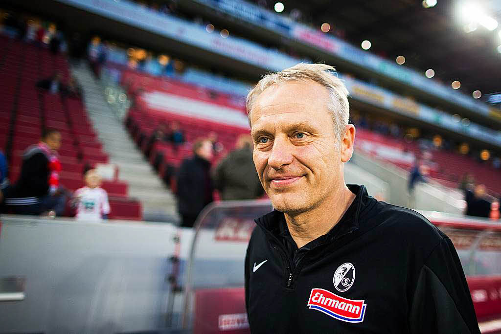 Christian Streich schaut der Partie optimistisch entgegen.