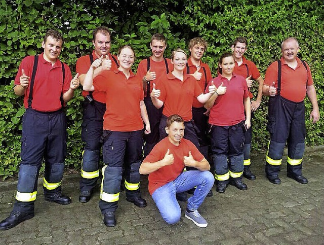 Abteilungskommandant Benno Wunderle (z...arben und bei der Vorbereitung halfen.  | Foto: Ulrike Jger