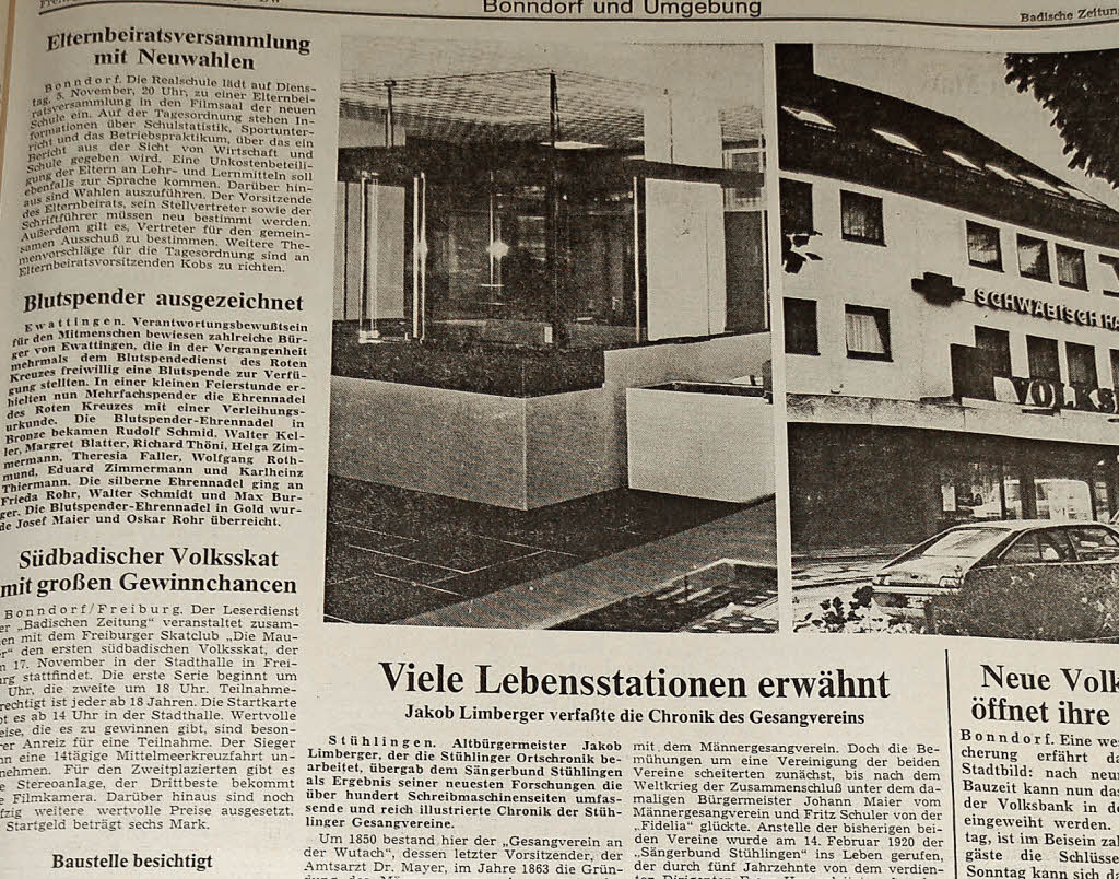 Seit 40 Jahren Hat Die Badische Zeitung Eine Redaktion In Bonndorf Bonndorf Badische Zeitung 0394