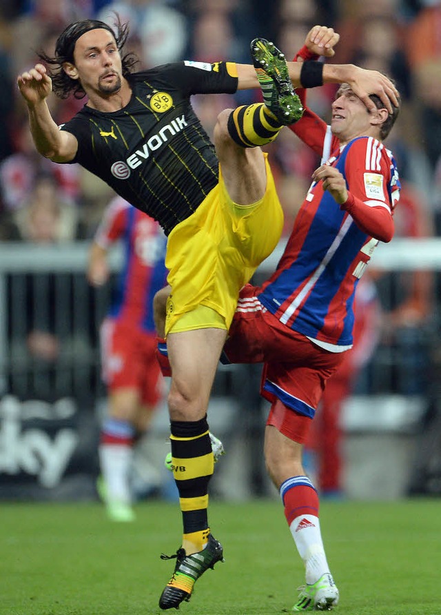 Dortmunds Verteidiger Neven Subotic (links) hofft auf ein Erfolgserlebnis.   | Foto: DPA