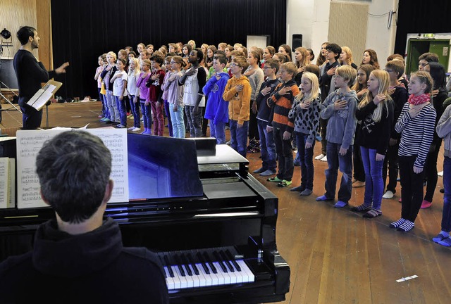 Ein Kinderoratorium ber den Ersten We...hrung in Freiburg Ende November statt.  | Foto: Thomas Kunz