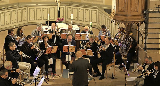 Der Posaunenchor konzertiert zu Gunsten der Altarraumgestaltung.   | Foto: sandra decoux-kone