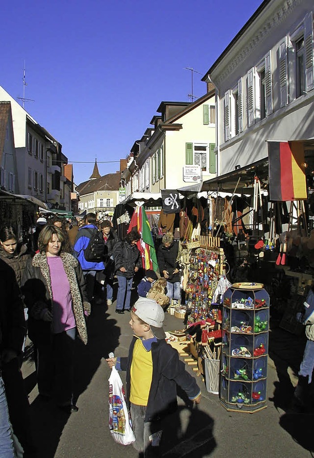 Der Mllheimer Jahrmarkt findet am Don... 18 Uhr, in der  Fugngerzone statt.   | Foto: Stadt Mllheim