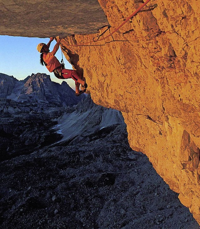 Klettern als Extremsport in schnstem Licht.   | Foto: Veranstalter