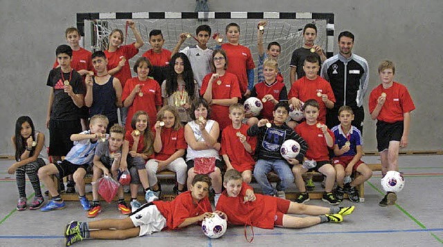 Der Kinderfuballtag an der Zhringer ...enstufen fnf und sechs groen Spa.    | Foto: privat