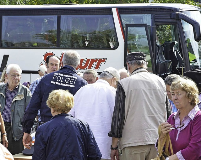 Polizei informiert Senioren bei &#8222;Kaffeefahrt total anders&#8220;.   | Foto: apr