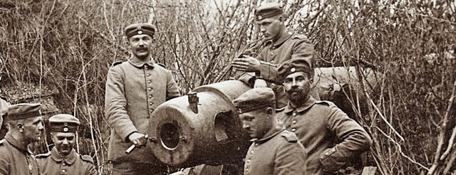 Deutsche Artilleristen im Ersten Weltkrieg   | Foto: Stadtarchiv Offenburg